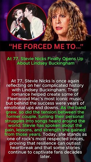 At 77, Stevie Nicks Finally Opens Up About Lindsey Buckingham