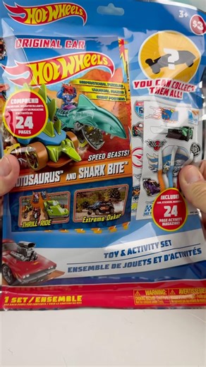 Hot Wheels toy activity set Motosaurus and Shark Bite #hotwheels #satisfying #shorts #mattel #new