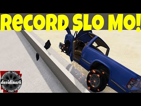 BeamNG Drive Tutorial: Ways to record slo mo with camera movements