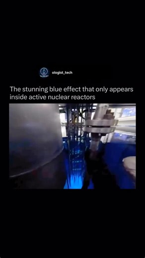 science& technology on Instagram: "Inside the Penn State Breazeale Nuclear Reactor, the bright blue light you see is real physics in action as high-energy particles move through the water at incredible speed. This glow is known as Cherenkov radiation, a phenomenon that happens when charged particles shoot through the water faster than light can travel in that same medium, creating a shockwave of blue photons that fills the reactor pool with an eerie glow. The effect is perfectly normal in resear