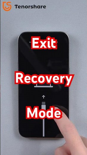Fix iPhone Stuck on Recovery Mode in 1 Minutes! #tenorshare #iphone