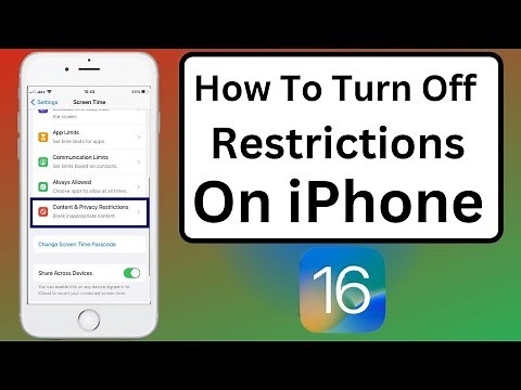 How to Turn Off Restrictions on iPhone iOS 16 | Disable Restricted Mode on iPhone Without Password