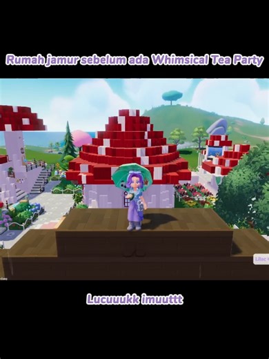 Kira-kira ini karakter dari kartun atau dari game ? 🤔🍄 #heartopia #heartopiahouse #gameplay #mushroom #building