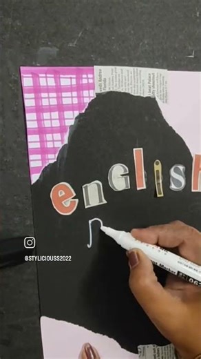 Cover page📜 English #art #projects #drawing #diy #schoolproject #coverpagedesignforassignment