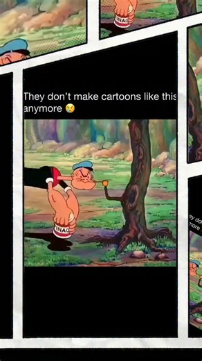 Realmindluster on Instagram: "Popeye is one of the most legendary American cartoons, first introduced in 1929 by Elzie Crisler Segar. He originally appeared in the Thimble Theatre comic strip but quickly became the main attraction. With his gravelly voice, one squinting eye, and devotion to spinach for strength, Popeye the Sailor became an icon of classic animation. The animated shorts from the 1930s and 1940s, created by Fleischer Studios and later Famous Studios, gave him life beyond the comic