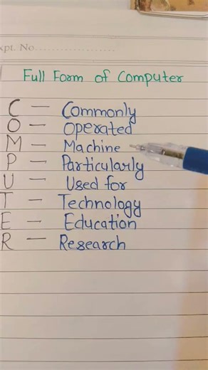 computer ka full form #computer #study #fullform