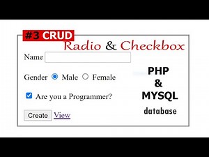 Checkbox & Radio CRUD using PHP & MySQL Database - #3 Update