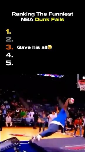 Ranking the FUNNIEST NBA Dunk Fails😂