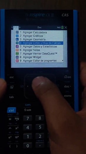 Cómo usar Excel en la calculadora TI-Nspire CX II