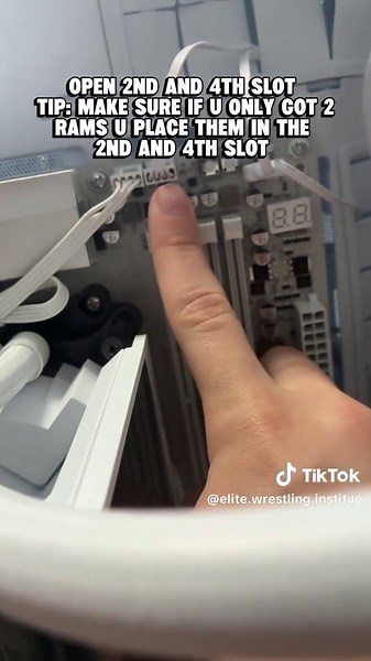 Let’s goo guys we’re almost doneee building my dream of the rams finally came and now all we need is the ssd and power supply comin in soon stay tune. Also here’s a TIP:, if u only have 2 rams make sure u place them in the 2nd and 4th slot it helps ur pc a lot more, and if u have only 1 ram place it in the first slot, and if u have all 4 just place them in all 4 slots. Hope u guys enjoy the video and peace out ✌️ #pc #pcgaming #pcbuild #ramsticks #dreampc @ry.setup PLEASE COMMENT ON MY VIDS AND 