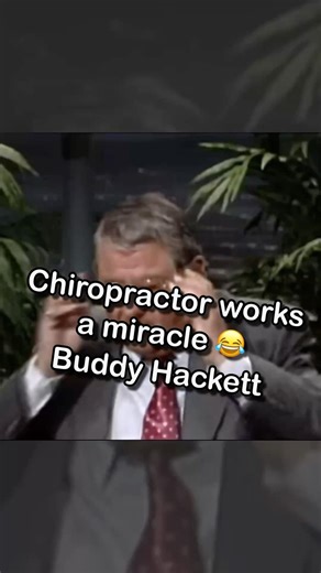 Chiropractor works a miracle 😂 Buddy Hackett #dailylaughs #comedy #jokes #funny #standup