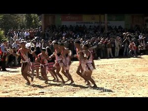 Tribal chants, drums and war cries at the opening of Hornbill Festival, Nagaland