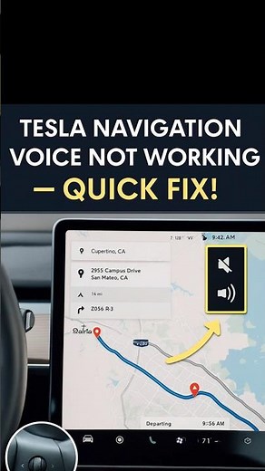 Tesla Navigation Voice Not Working — Quick Fix!