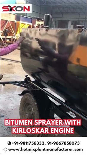 Best Bitumen Sprayer in India | With Kirloskar Diesel Engine