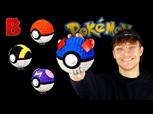 Incredible 1:1 Scale LEGO Poké Ball, Great Ball, Ultra Ball & Master Ball!