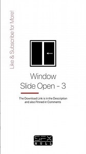 Window Slide Open Sound ➡ / Window Sound Effect / Window SFX #window