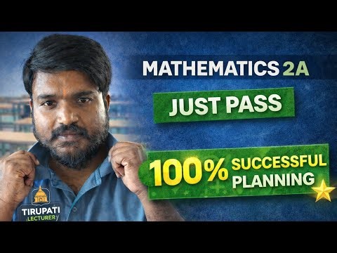 Maths 2A just Pass Successful planning