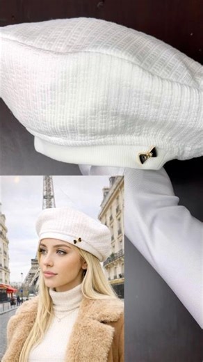 Making the viral hat from old shirt #sewing #shorts #diy