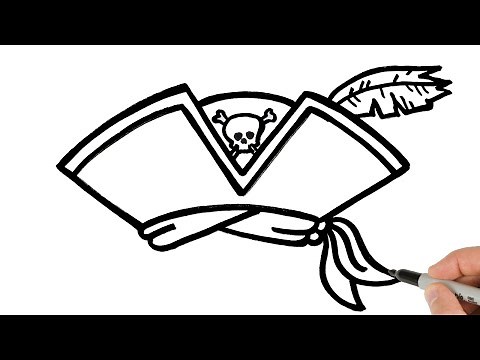 How to Draw Pirate Hat | Easy Drawing Tutorial