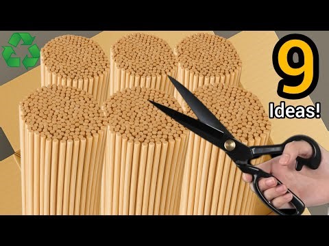9 magical ideas with wooden skewers/| Craft ideas with disposable materials♻️