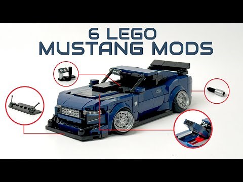 6 EASY MODS FOR YOUR 2024 MUSTANG! | LEGO SPEED CHAMPIONS