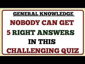🤯 NOBODY CAN GET 5 RIGHT ANSWERS IN THIS CHALLENGING QUIZ 🔥 | THINK AND LEARN 🧠
