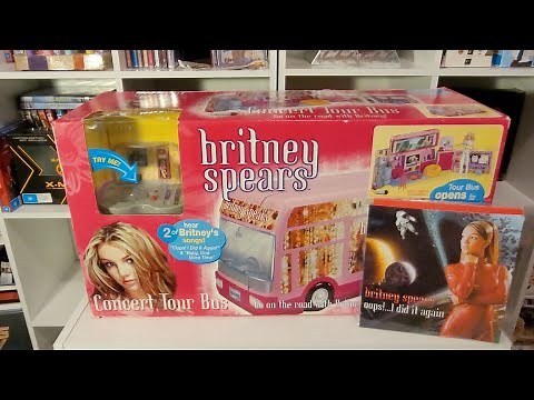 Britney Spears barbie doll Tour Bus and Vinyl's