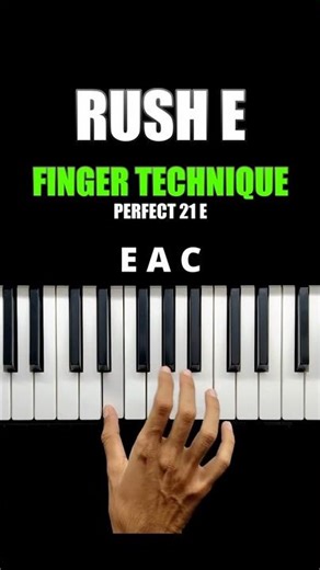 RUSH E (Finger Technique) Piano Tutorial
