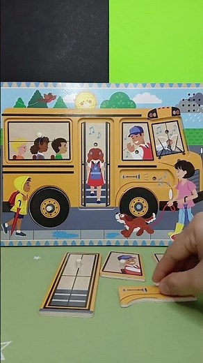 COOL BUS WOODEN PUZZLE SONG 🎵