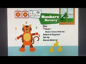 Baby Einstein - Numbers Nursery 2009 DVD Menu