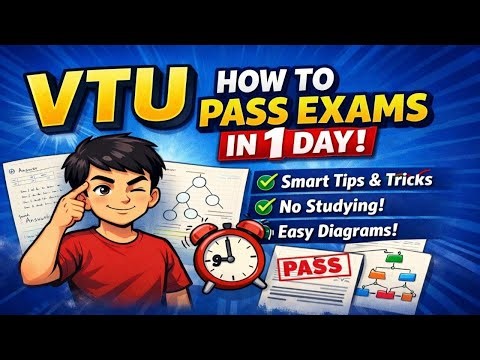 VTU Exam Strategy: How to Pass in one day|pass strategy|tricks|tips|Important|VTU exam|eduyodha