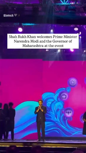 SRK extends a warm welcome to PM Modi and the Maharashtra Governor during WAVES Summit 2025 #zoomtv #srk #kingkhan #shahrukhkhan #srkians #srkfc #pmmodi #narendramodi #wavessummit2025 | Zoom TV