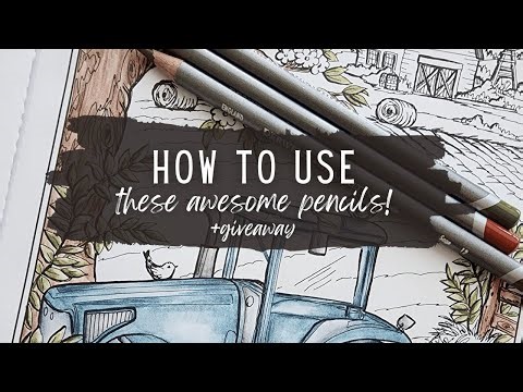 🔴 Let's Learn How to Color with Graphitint and Other Tinted Graphite Pencils (+Book Giveaway!)