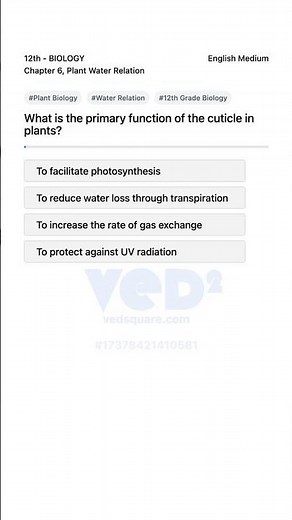 Understanding Plant Cuticle Function in Biology