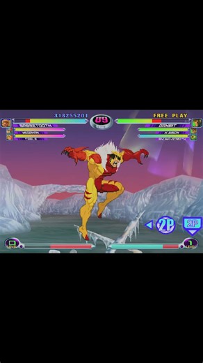 Sabretooth vs Gambit -- Marvel vs Capcom 2 --