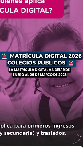 Matrícula Digital 2026: Requisitos y Fechas Clave