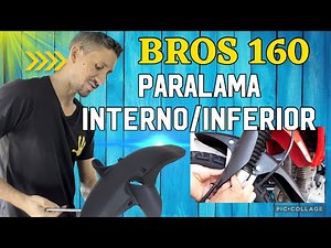 Rápido e prático Paralama interno/ inferior Bros 160 instalação