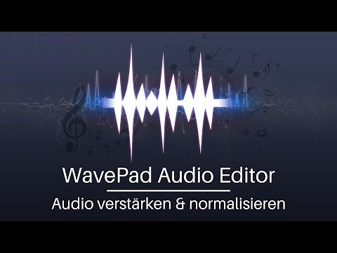 Audio verstärken und normalisieren mit dem WavePad Audio Editor