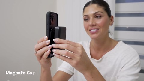 Phone Grip for MagSafe, Holder, Loop, and Kickstand – Ultra-Thin Dual Magnetic 360° Spin Tripod, Selfie Stick, Phone Stand – Wireless Charge Through, Strong Hold, Sleek Design