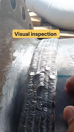 1.2K views · 5 comments | Visual inspection is a crucial in finish weld, if there is any surface defect,first should be rectify before proceeding to any NDT required. #constructionlife #construction #inspector #oilandgas #strength | D' inspector | Facebook