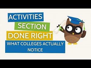 How to Fill Out the Common App Activities Section