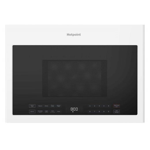 Check The Home Depot's Q&A Before Buying: GE 24 in. 1.4 cu. ft. Over-The-Range Microwave Oven in White with Sensor Cooking and Electronic Controls