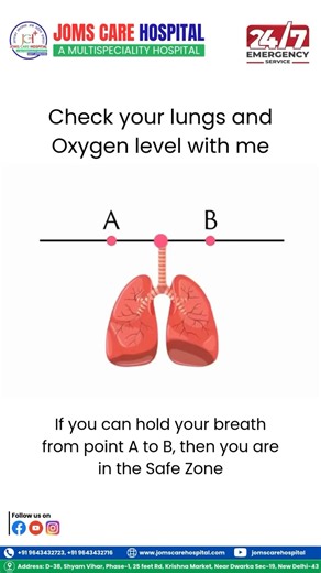 Check your lungs and Oxygen level with me 🫁 | #oxygenlevels #breathingexercises #lungsexercise