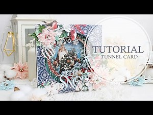 Tunnel card for Graphic45. Tutorial | Scrapbooking