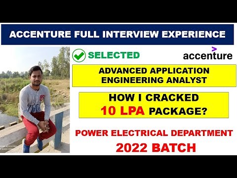 Accenture Interview Experience - Advance Application Engineering Analyst - 10 LPA | On Campus
