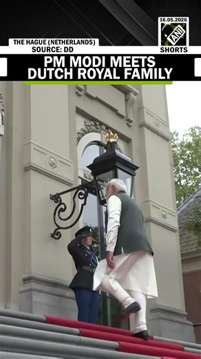 King Willem-Alexander and Queen Máxima receive PM Narendra Modi at Huis ten Bosch Palace