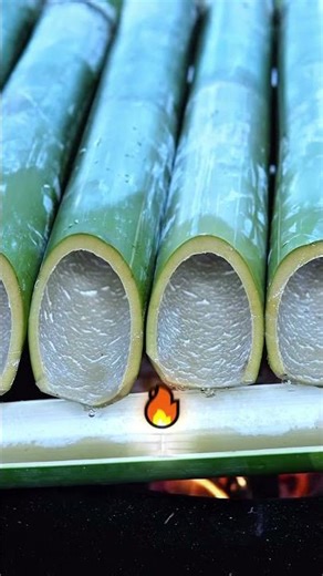 The Man Chops Bamboo in the Forest to Boil for Drinking Water #shorts #InterestingThings