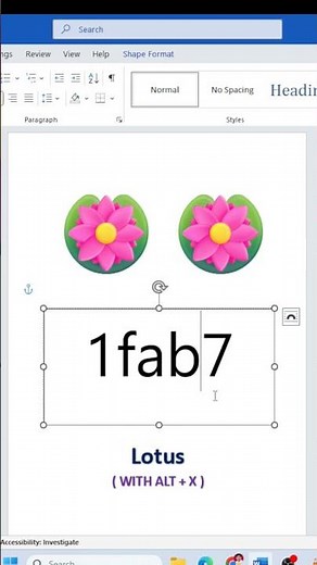 MS Word MAGIC! Insert Lotus Symbol with 1 Simple Trick