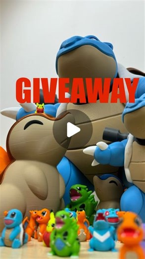 LM3D on Instagram: "The winners will be announced in 10 days Entries outside eu must be willing to pay for shipment The winners must’ve liked the post and followed the page and they will be chosen between the comments of this post Filament by @gst3d.eu Printed with x1c by @bambulab_official #pokemon #challenge #blastoise #giveaway #3dprinting"