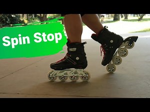 Como aprender a patinar sozinho - Freio em giro com patins